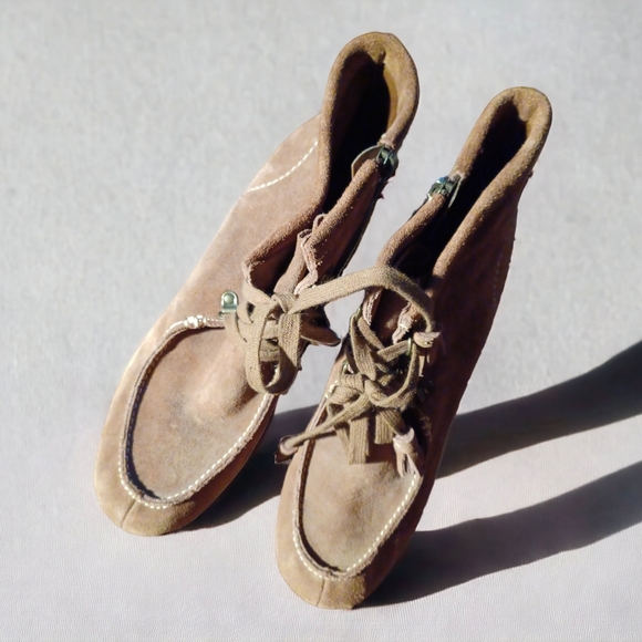 MIA Suede Moccasin wedges 12 - Picture 3 of 3